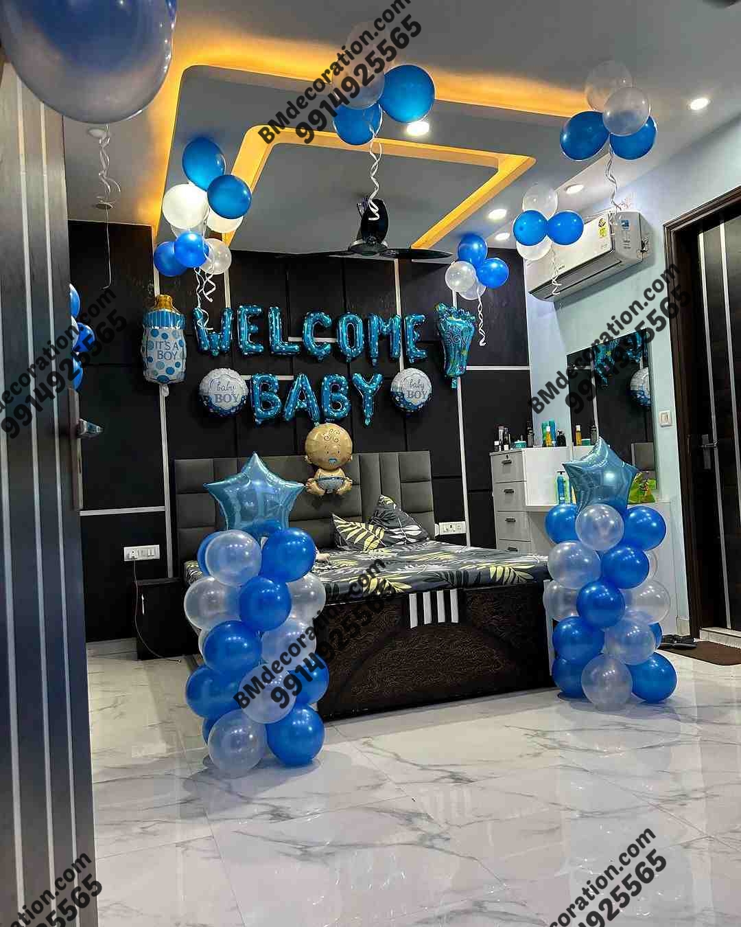 Welcome Baby Boy Room Decoration